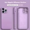 Роскошный жидкий противоударный чехол для телефона для iPhone 11 12 13 14 Pro Max Plus XR X XS 7 8 SE 2 3, силиконовые чехлы с полным покрытием объектива