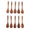 10Pcs Long Handle Serving Spoons Smooth Polished Soup Spoons Comfortable Coffee Spoons  For Eating