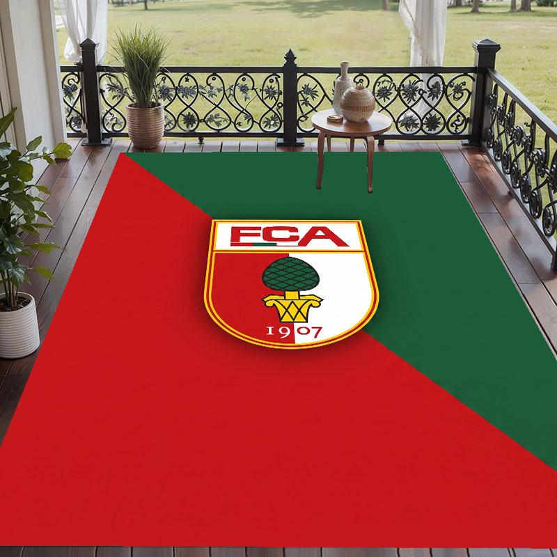 Soft Floor Carpet FC Augsburg FC Pattern Area Rug Decorative Mat For Home Room Decoration