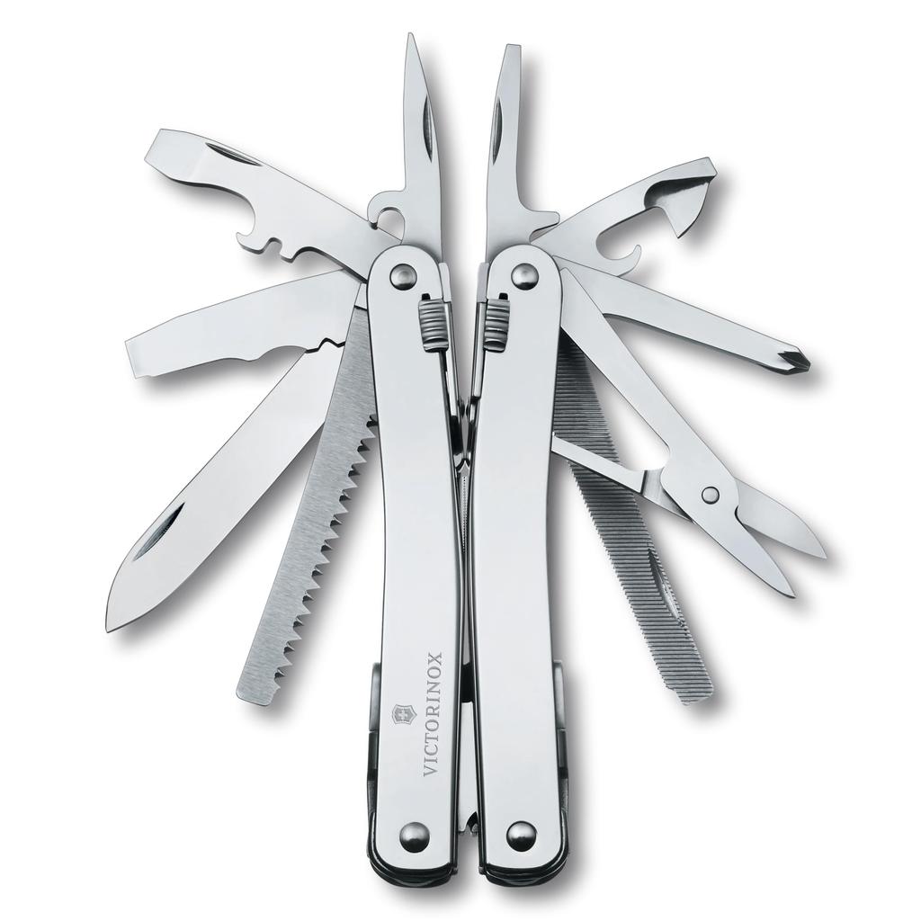 Victorinox Швейцарский нож Spirit X с нейлоновым чехлом 24 швейцарских инструмента для DIY и активного отдыха. Включает нейлоновый чехол и блокирующийся мультитул - Функции, Произведено, Применение.