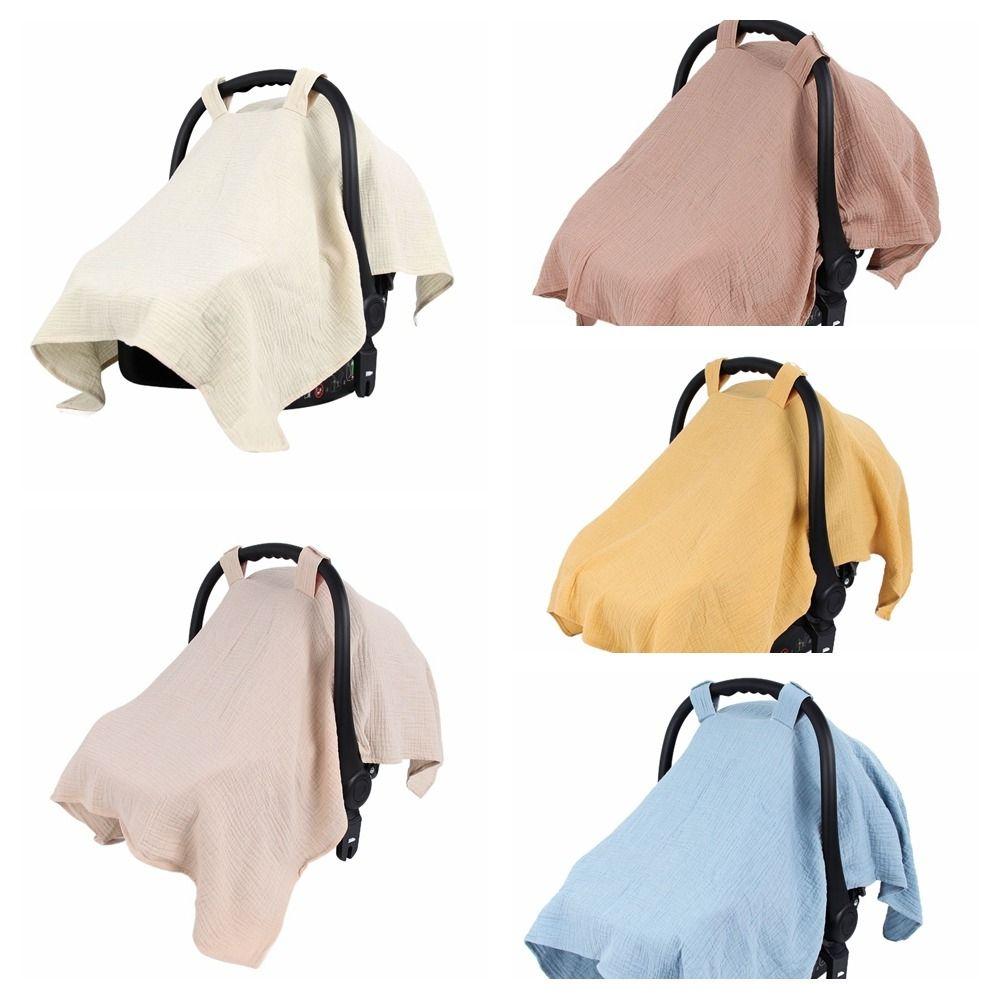 Gauze Baby Safety Seat Cover Sunshade Baby Basket Cover Portable Stroller Cover Car Seat