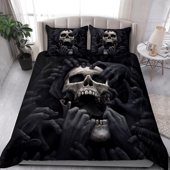 Прохладный комплект постельного белья, пододеяльник, череп, домашний комплект постельного белья, подарок