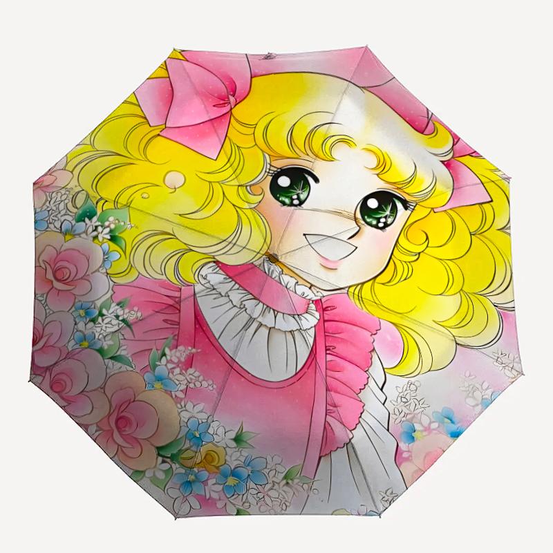 1pc Candy Candy1 Umbrella, Sun Protection, And UV Shielding. It Has Eight Sturdy Ribs for Outdoor Use And Perfect Gift