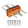 Self Centering Dowel Jig Adjustable Width 14 38 516 716 12 Inch Drilling Guide with 6 Bushings