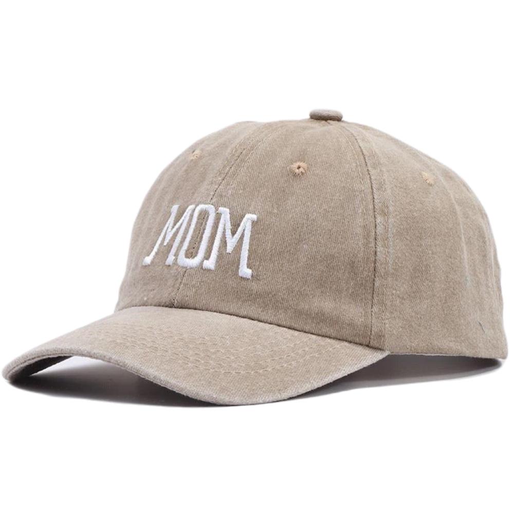 Унисекс washed cotton cap DAD MOM Вышивка Бейсболка Для улицы Пара Шикарные Папины кепки