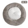 Round Pet Bed Dogs Cats Winter Warm Fleece Lined Nest Soft Cozy Indoor Sleeping Mat Small Medium Large Breeds