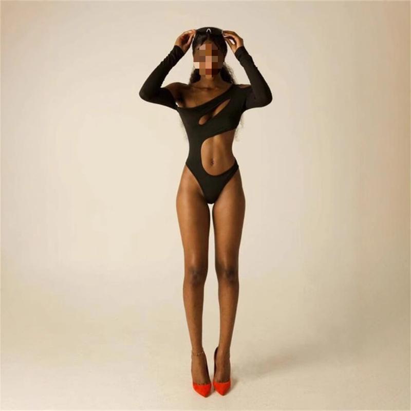 Европейские и американские женщины укороченный открытый пикантный женский облегающий крой с длинными рукавами и открытыми плечами однотонный топ