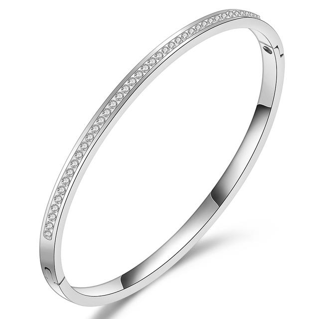 Hollow Star Bracelets & Bangles for Women Fashion Stainless Steel Sweet Romantic Bracelet Rose Gold Color Jewelry Gift
