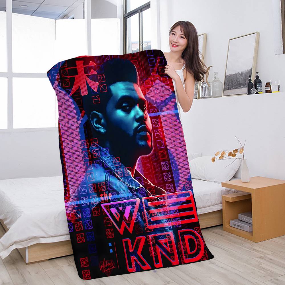 Пляжное полотенце The Weeknd из микрофибры с принтом, для скалолазания, йоги, пляжа, плавания, бега, впитывающее, мягкое