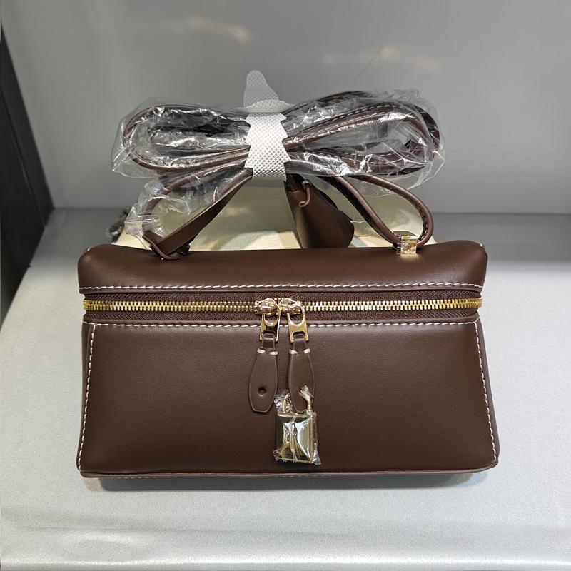 2024 Новый Extract Premium Genuine Leather Palmprint Lunch Box Сумка через плечо Большая вместимость Box Кожаная сумка