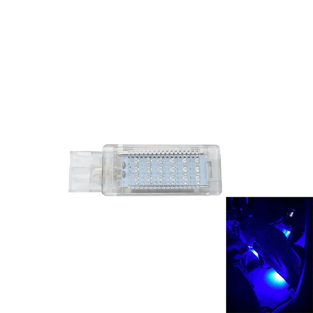 CANbus Белый Синий Для Seat Ateca Alhambra Skoda Superb Rapid VW Passat B6 B7 Golf 5 6 Caddy Светодиодная подсветка пространства для ног Лампы перчаточного ящика