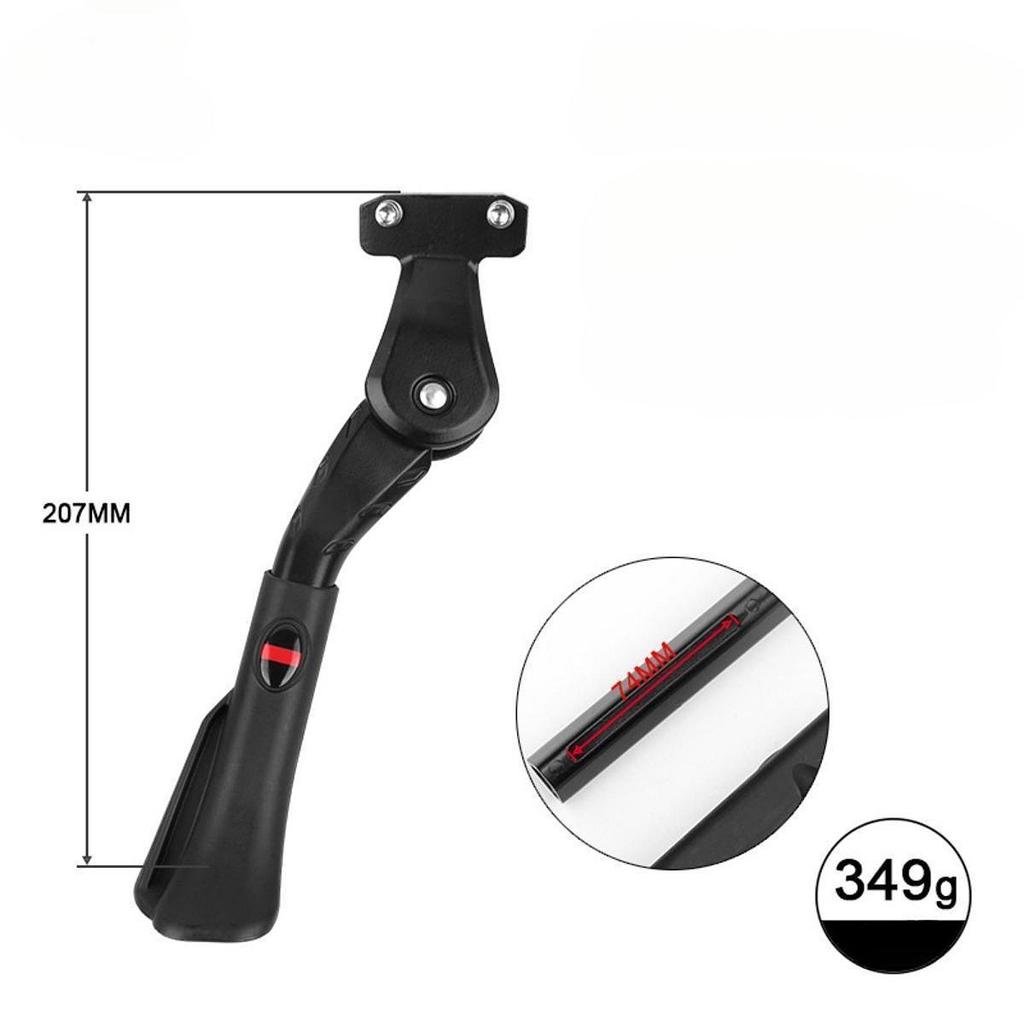Bicycle Kickstand, Rear Side Kick Stand Parking Rack Support, Non Slip Bike