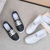 Lace-up Small White Shoes Female Student Flat Shoes Korean Version Comfortable Lightweight Soft Sole Single Shoes Casual Non-slip Skate Shoes