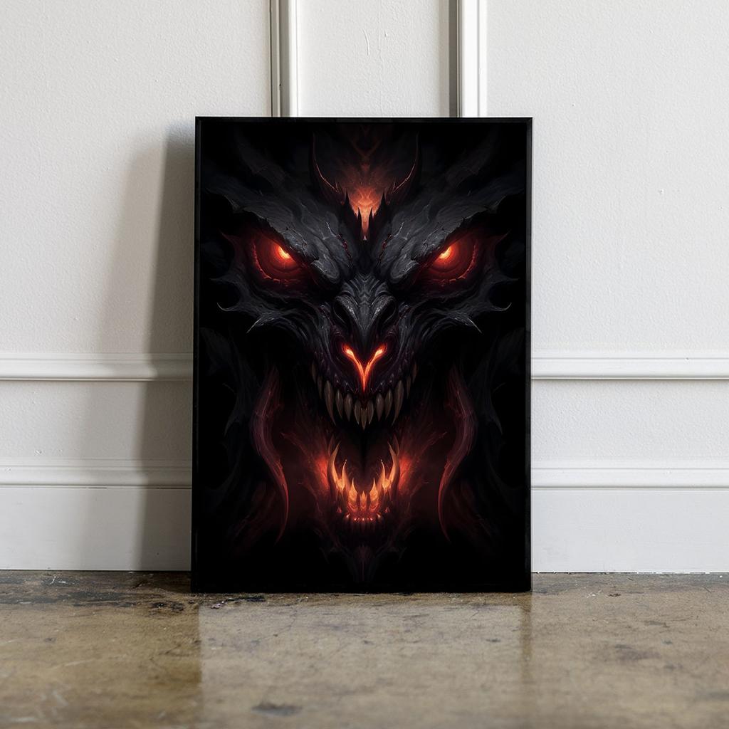 Plakat smok diabeł diablo