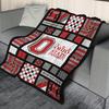 Ohio State University Blanket Soft and Warm Flannel Blanket Multifunctional Four Seasons Blanket Gift Blanket