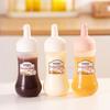 Squeeze Sauce Bottle Leak Proof Refillable Condiment Container For Salad Ketchup Honey Jam Squeeze Sauce Bottle Kitchen