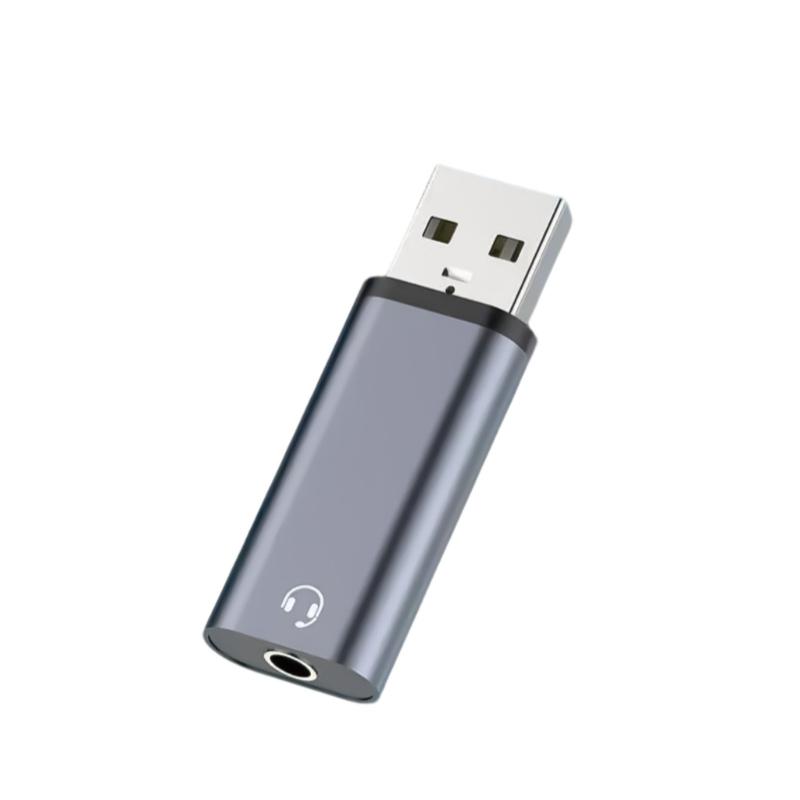 Plug and Play USB на 3,5 мм TRRS Female Адаптер для Наушников USB на 3,5 мм Аудио Адаптер для Игр, Музыки и Фильмов
