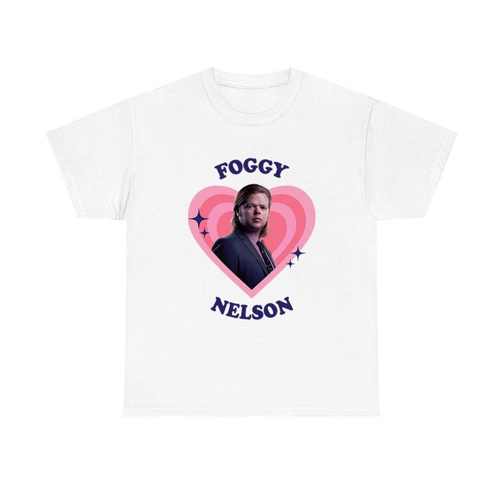Foggy Nelson retro heart tee, Foggy Nelson sweatshirt, Elden Henson as Foggy Nelson shirt