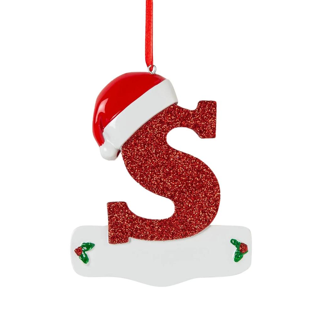 Рождественское украшение подвеска персонализированные рождественские украшения из 26 букв своими руками подвесное украшение на рождественскую елку новый год 2024