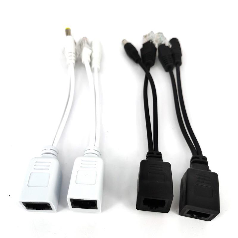 12V POE Splitter/Combiner for Network Cameras, 30m Ethernet Cable Power Supply