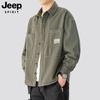 JEEP SPIRIT Men's Vintage Utility Oversized Cotton Jacket