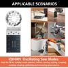 Универсальные лезвия для осциллирующей пилы StarLock, 40 шт., для BOSCH, Fein, Makita