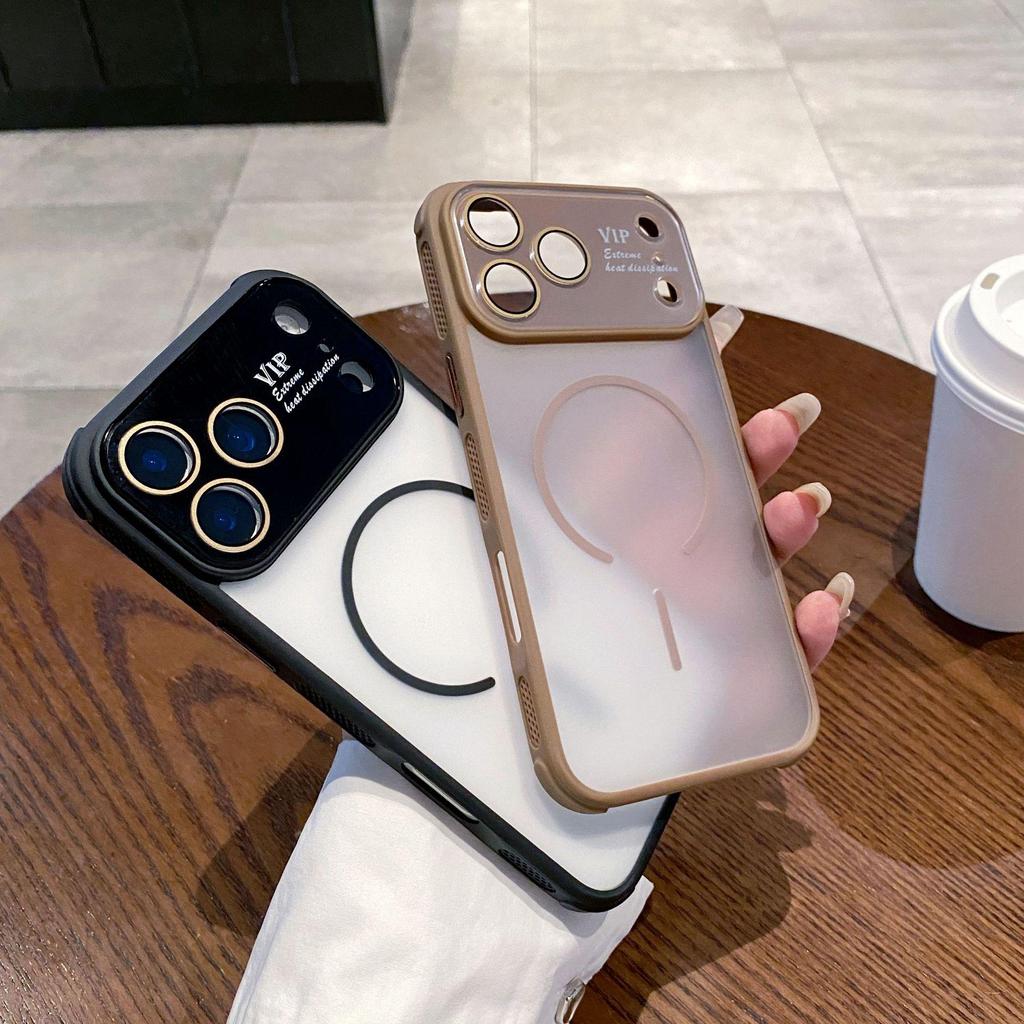 Магнитный чехол-накладка для iPhone 17 с ощущением кожи: Матовый ударопрочный чехол для Apple 16 Pro Max