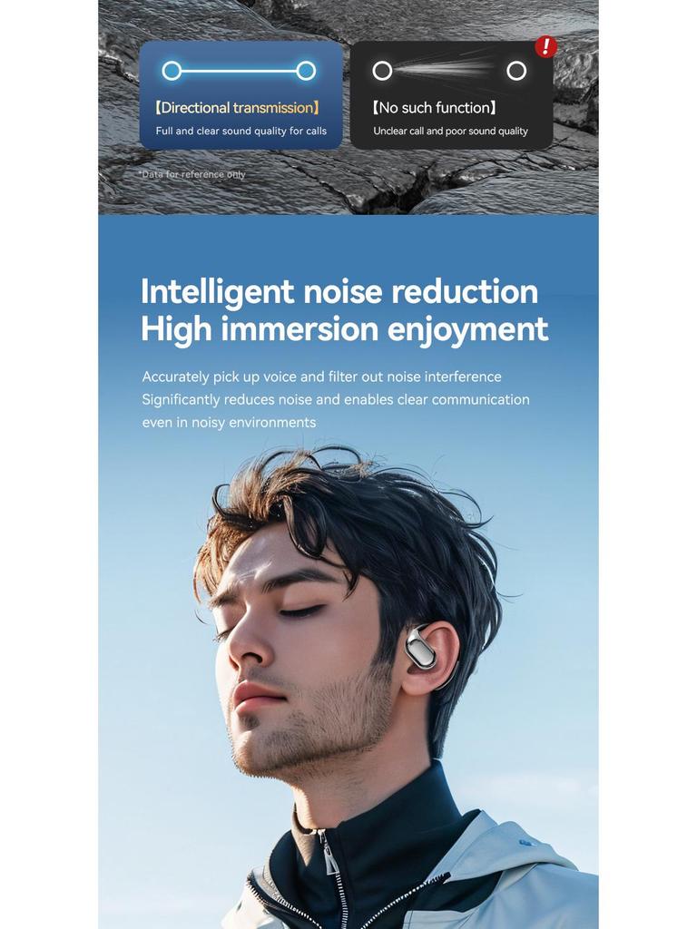 M75 Tianlai Bluetooth-наушники-затычки для спорта с высококачественным звуком.