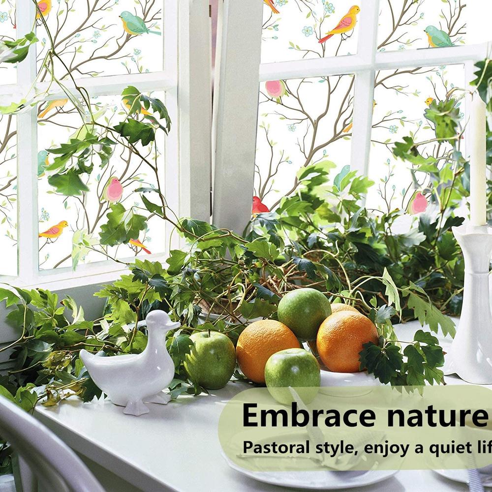 Birds Decorative Window Cling Window Film Window Stickers Static Sticker Decorative Glass Film