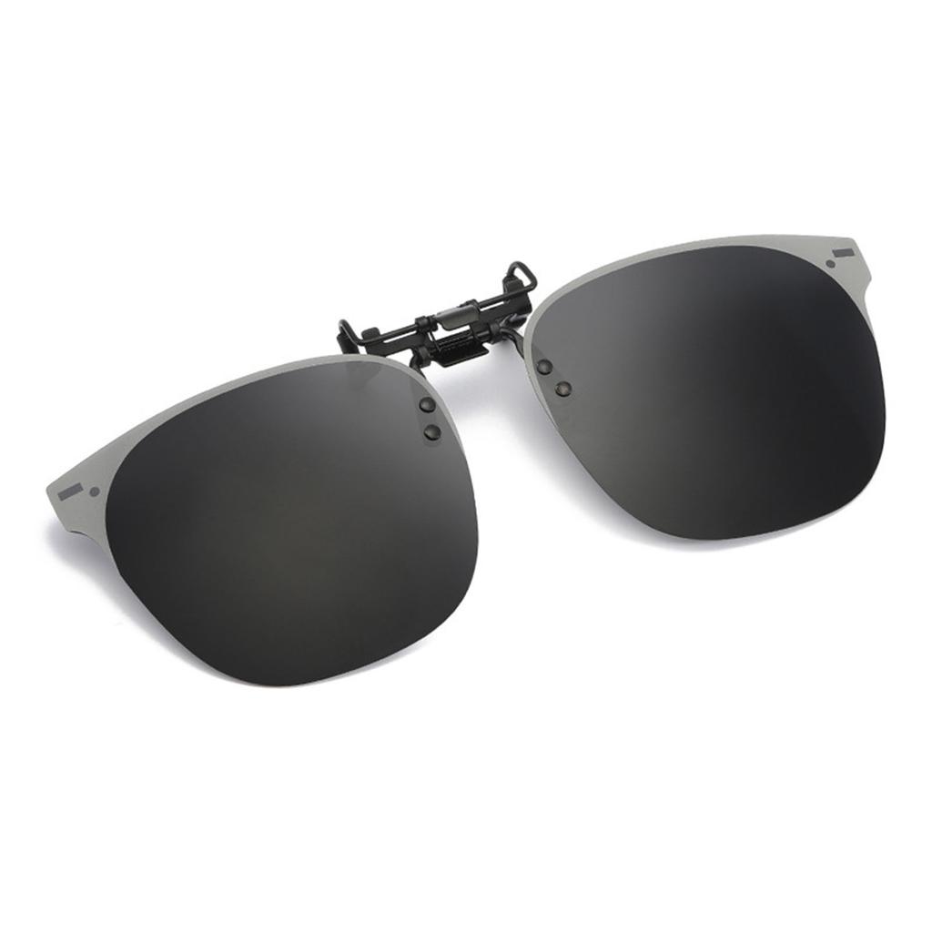 Clip On Sunglasses Rimless Clips Onto Nearsighted Glasses for Sports and Outdoor Activities
