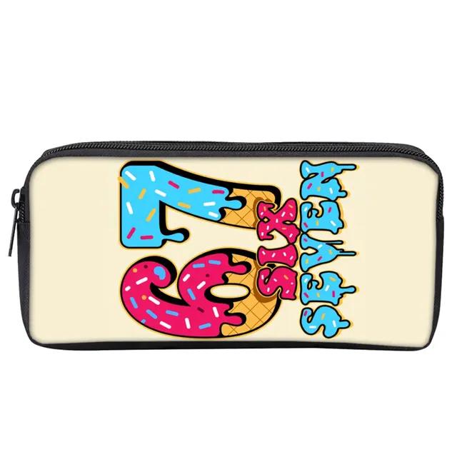 Colorful Number 67 Print Pencil Case 3D Cartoon School Supplies Boy/Girls Best Gift Children