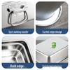 Wuhua 304 Stainless Steel Thickened Deep Rectangular Basin