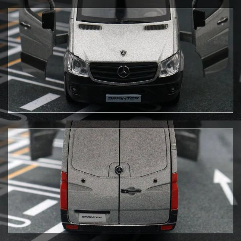 1/36 Mercedes-Benz Sprinter MPV Toy Van For Children RMZ City 1:36 Diecast Miniature Car Model Pull Back Collection Gift Kid