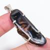 Natural Agate Geode Slice 925 Sterling Silver Jewelry Pendant 2.36" Q5g54