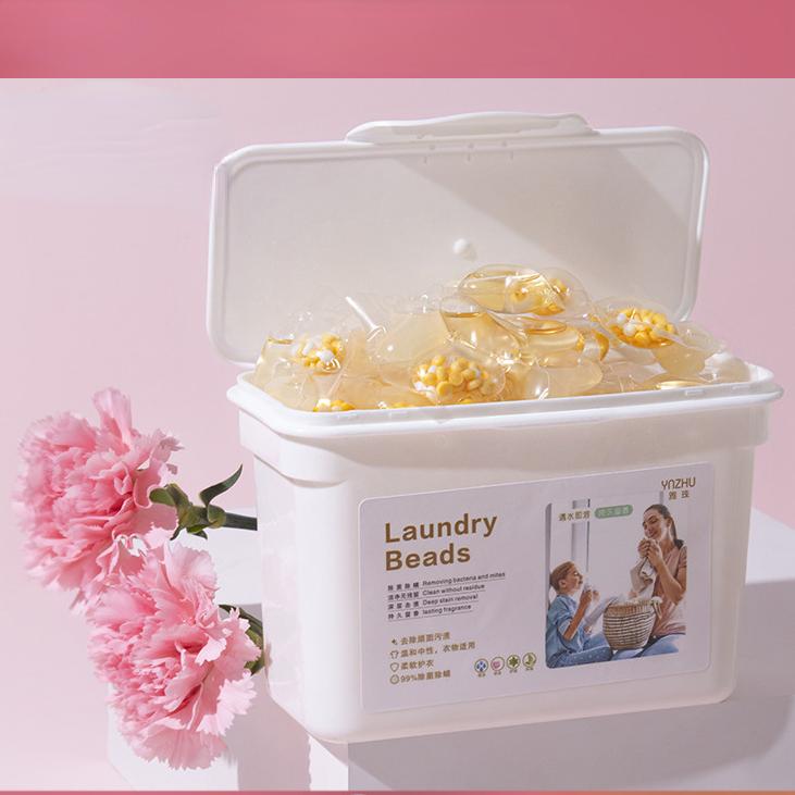 Three-in-one Boxed Laundry Beads with Fragrance Beads Long-lasting Fragrance Laundry Beads Soft and Mite-removing Multi-effect Laundry Detergent