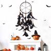 Halloween Creative Gift Black Feather Dreamcatcher Hanging Decoration Wind Chime  Room Decoration