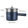 Electric Pot 1.8L Frying Pan for Pasta Steak Oatmeal Ramen Eggs