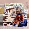 Фланелевое одеяло из аниме Dragon Ball - Мягкое, теплое, идеально подходит для дивана, постельного белья, кемпинга, путешествий, офиса, домашнего декора -QJY