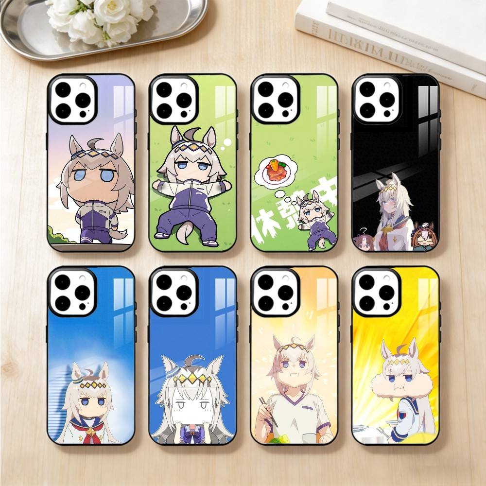 Чехол для телефона U-Uma M-Musume O-Oguri C-Cap для iPhone 14,16,15,13,17,12,Plus,Pro,Max Магнитный для Magsafe Матовый Чехол