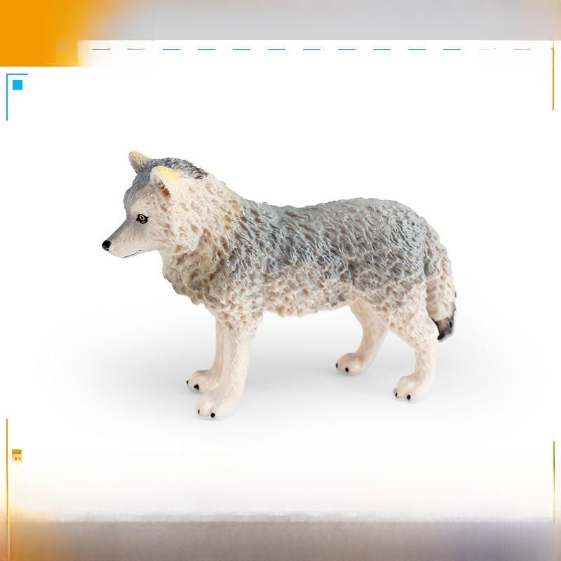 Волки Леопарды ПВХ Модели диких животных со статичными фигурками для образовательной и творческой игры
