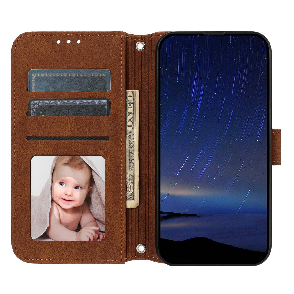 For Xiaomi Redmi K80 Ultra 5G Case Wallet Skin-Touch Leather Imprinted Phone Cover with Wrist Strap