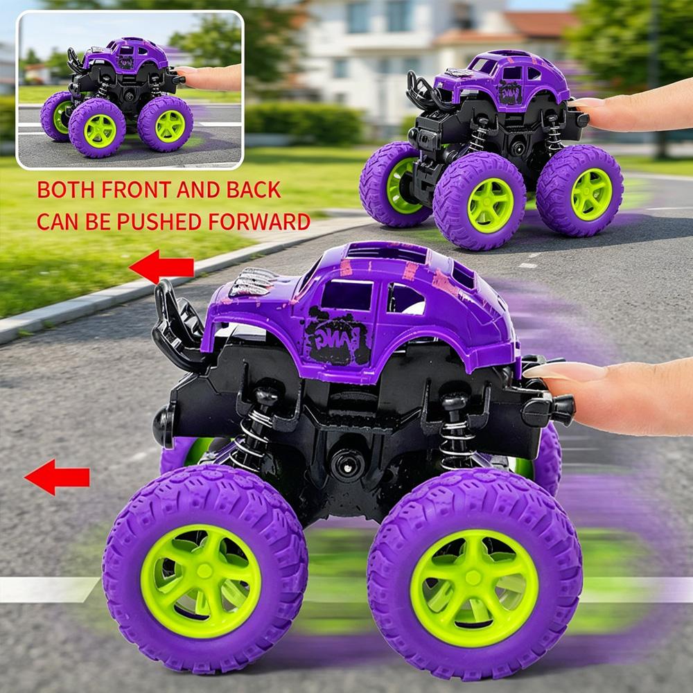 Внедорожник-трюкач 4WD без батареек, Переворачивающаяся игрушка-антистресс, Подарки на детский праздник