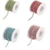 PEESOM SS6-SS18 Crystal Rhinestone Cup Chain Sew On Glass Rhinestone Trim Chain Glue On Colorful Crystal Cup Chain For DIY Craft