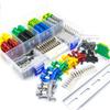UK2.5B Kit Screw Clamp End Cover Stop Insertion Jumper Bridge Marker Strip Assembly Set Combined Din Rail Terminal Block 12AWG