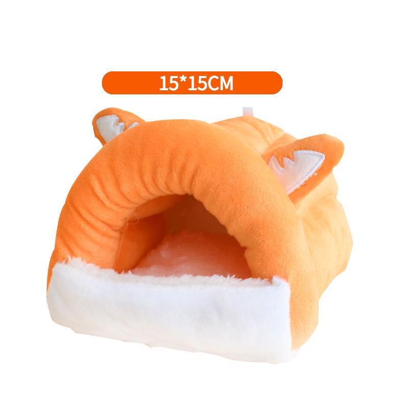 Hamster House Winter Warm Soft Beds Small Animal Nest Juvenile Guinea Pig House Rodent Squirrel Sleeping Bed Small Pet Items