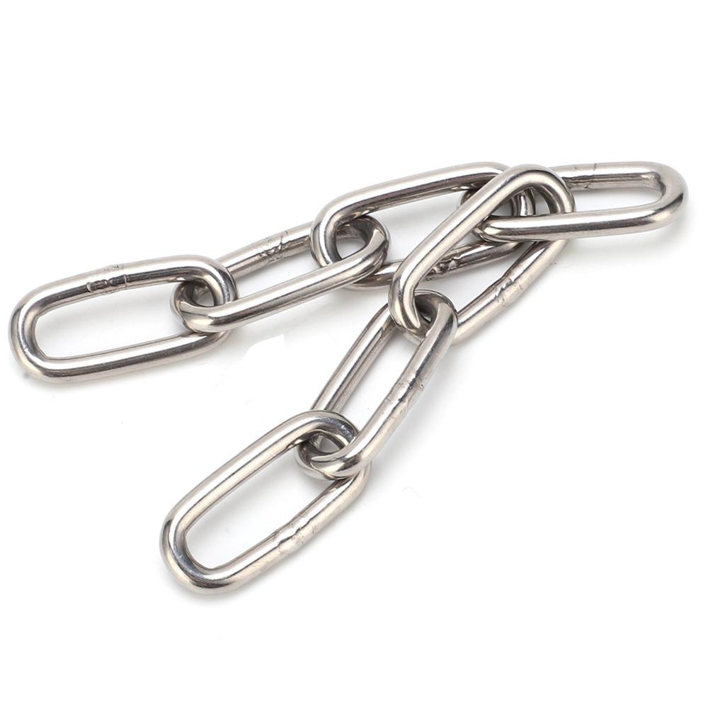 Chain Link Stainless Steel Chain 304 Stainless Steel Utility Chain Lifting Chain DIY Projects