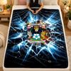 Flannel BlanketCoventry City Football Warm Soft Throw Blanket for Indoor Sofa Bed Living Room Use