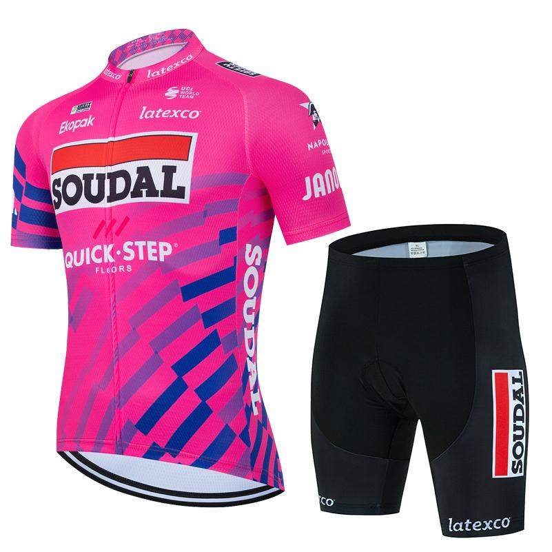 2025 SOUDAL Quick Step Велосипедные комплекты одежды Велосипедная одежда для MTB С короткими рукавами Велосипедная одежда Ropa Ciclismo Hombre Maillot