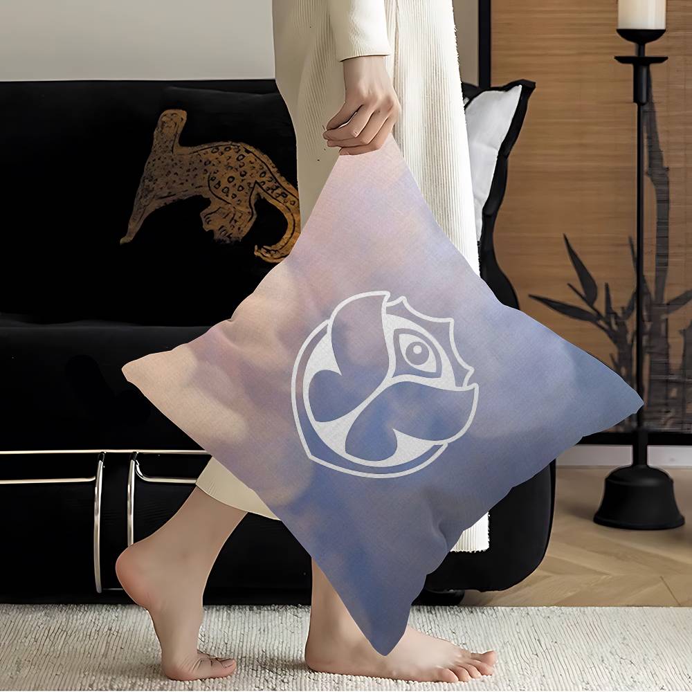 TTomorrowlands Music Logo Pillow Cushion Cover Pillowcase Living Room Sofa Home Decor Customized