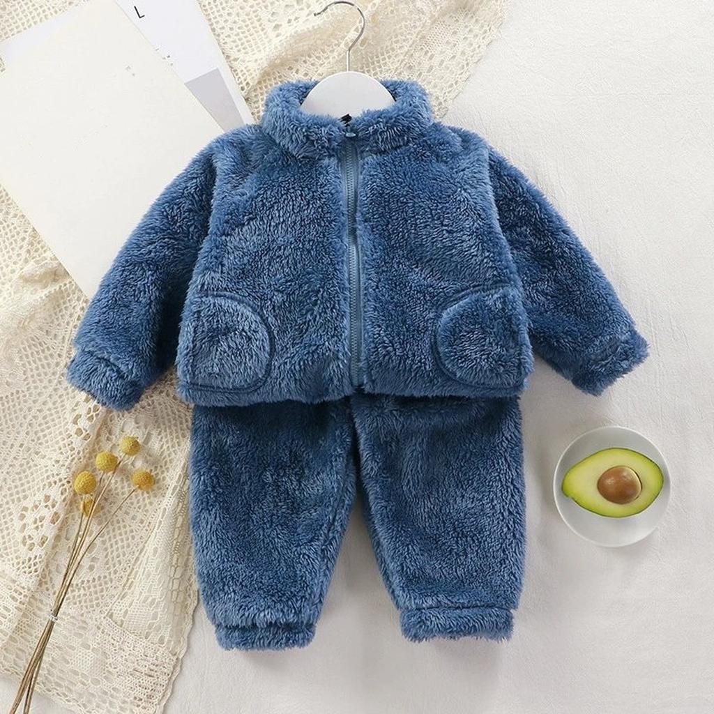 Baby Cute Wool Knit Toddler Pajama Loungewear Set